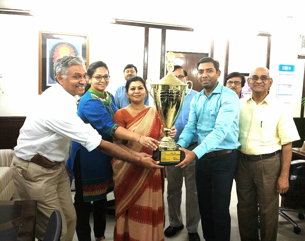 Admin Division awarded trophy for 2017 18 for cleanest division