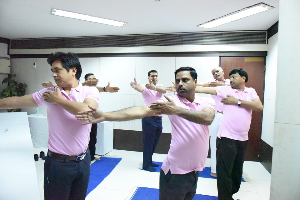 Common Yoga Protocol practice by employees of PPAC