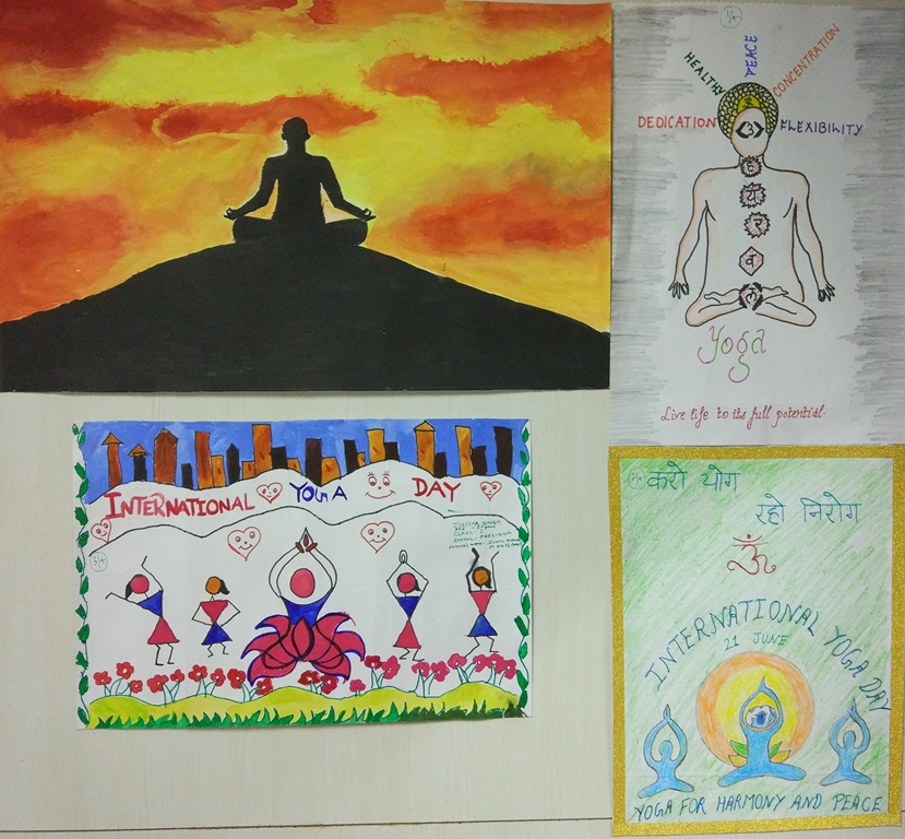 Painting competition on Yoga for children of PPAC employees