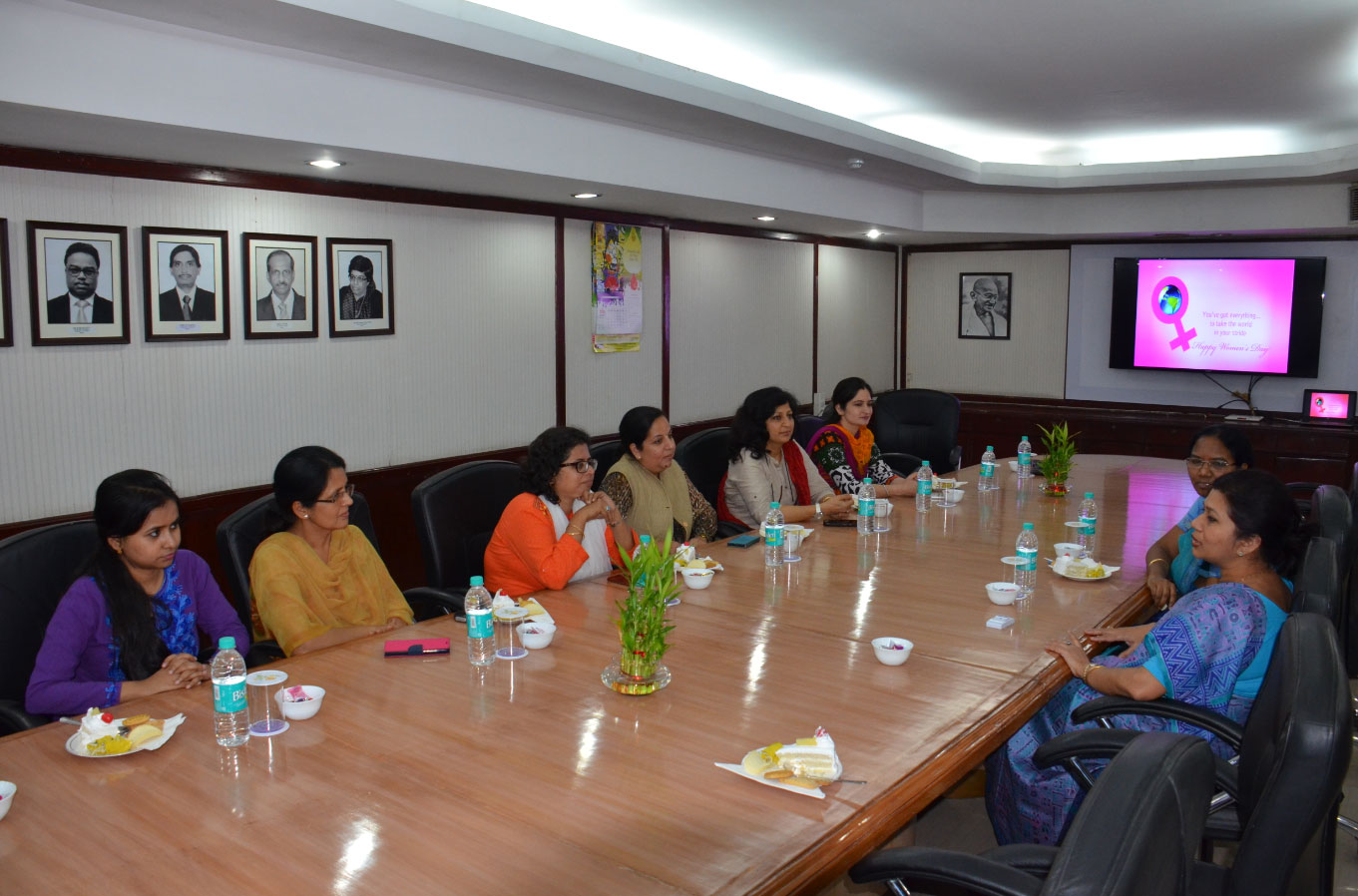 DG PPAC addressing Women employees of the organization on International Women s Day 2016