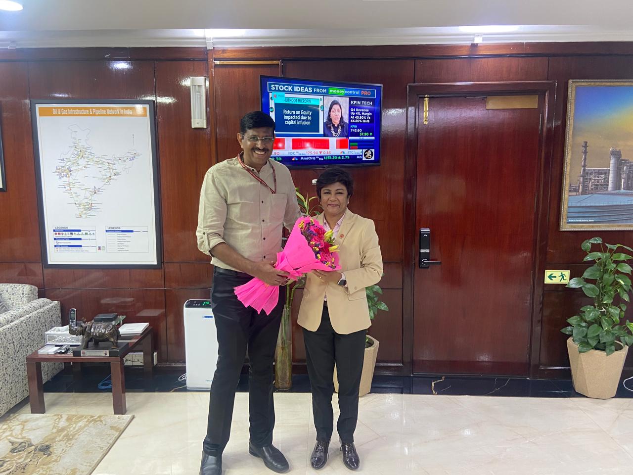 Farewell Meeting with Ms Sukla Mistry, Director-Refinery, IOCL
